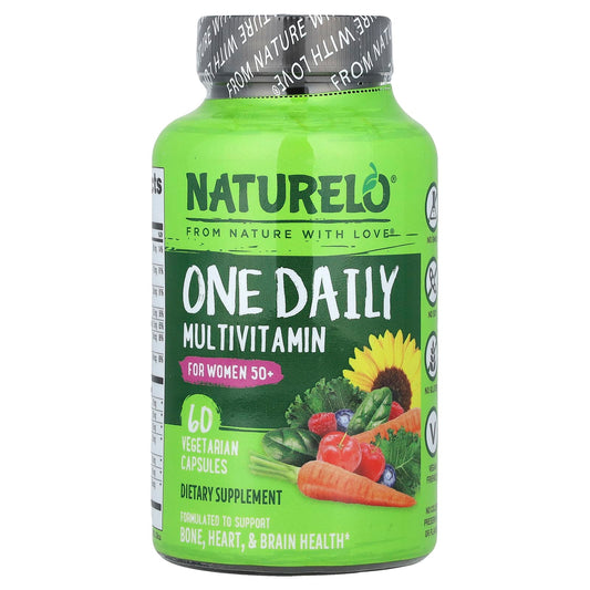 Naturelo One Daily Multivitamin for Women 50+, 60 Vegetarian Capsules