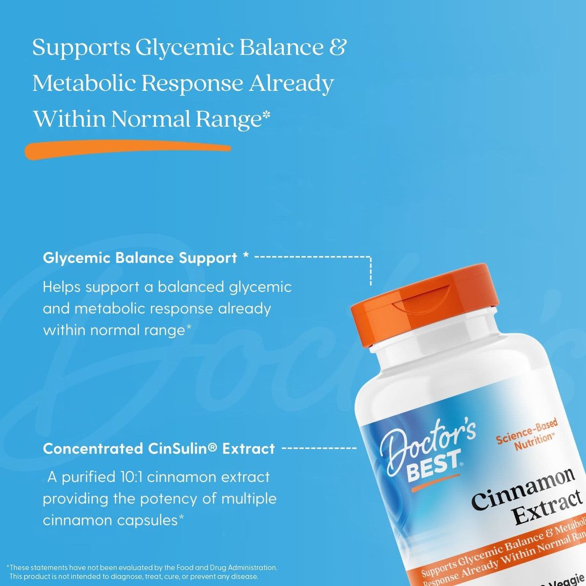 Doctor's Best Cinnamon Extract, 120 Veggie Caps (250 mg per Capsule) - view 5