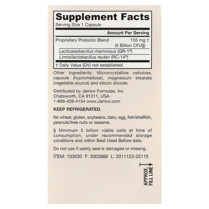 Jarrow Formulas Fem Dophilus 60 Veggie Capsules - view 2