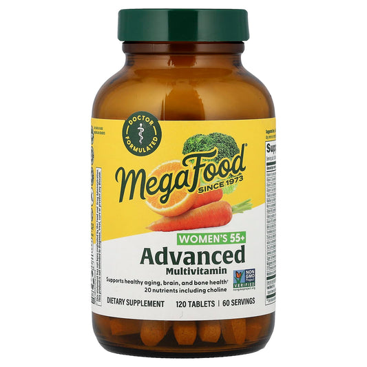 MegaFood Women's 55+ Advanced Multivitamin, 120 Tablets