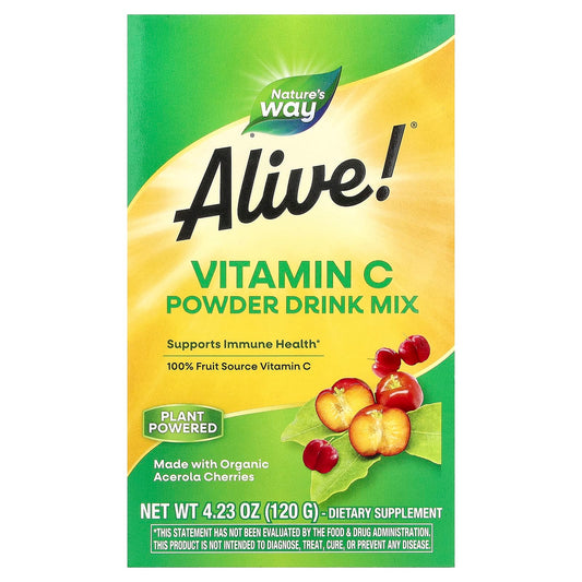 Nature's Way Alive! Vitamin C Powder Drink Mix, 120 g (4.2 oz)