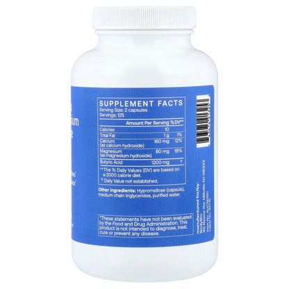 BodyBio Calcium Magnesium Butyrate, 250 Capsules - view 2