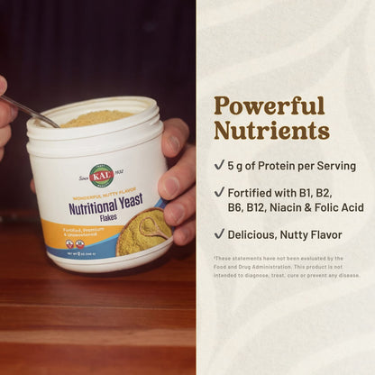 KAL Nutritional Yeast Flakes, Wonderful Nutty, 340 g (12 oz) - view 4
