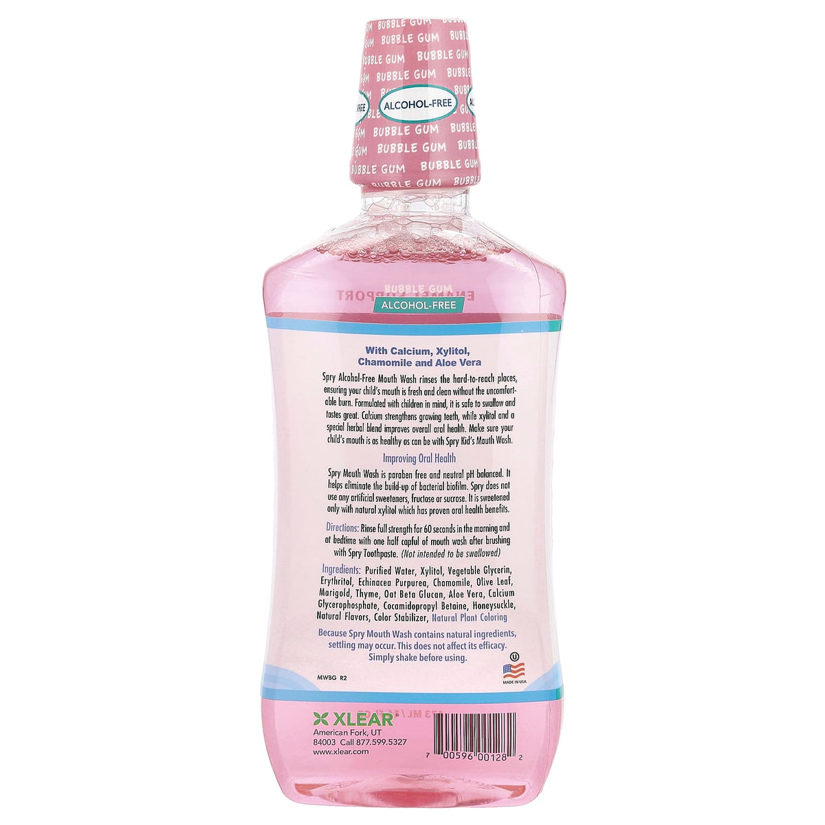 Xlear Kid's Spry Mouth Wash, Alcohol-Free, Bubblegum, 473 ml (16 fl oz) - view 2