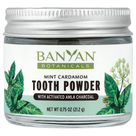 Banyan Botanicals Tooth Powder, Mint Cardamom, 21.2 g