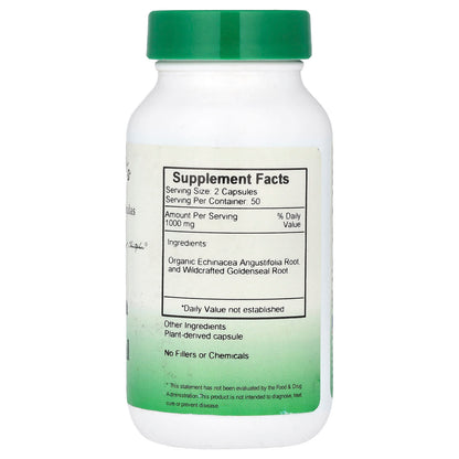 Christopher's Original Formulas Echinacea & Goldenseal, 100 Vegetarian Caps - view 2