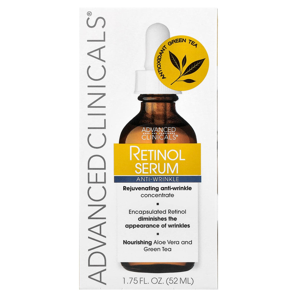 Advanced Clinicals Retinol Serum 52 ml (1.75 fl oz) - view 2