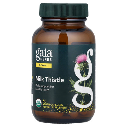 Gaia Herbs Milk Thistle, 60 Vegan Capsules (250 mg per Capsule)