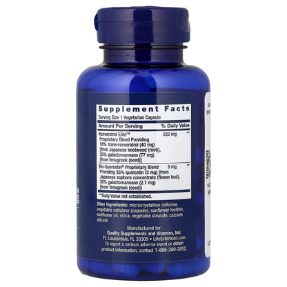 Life Extension Optimized Resveratrol Elite, 60 Vegetarian Capsules - view 2