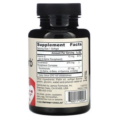 Jarrow Formulas Toco-Sorb Tocotrienols + Vitamin E, 60 Softgels - view 2
