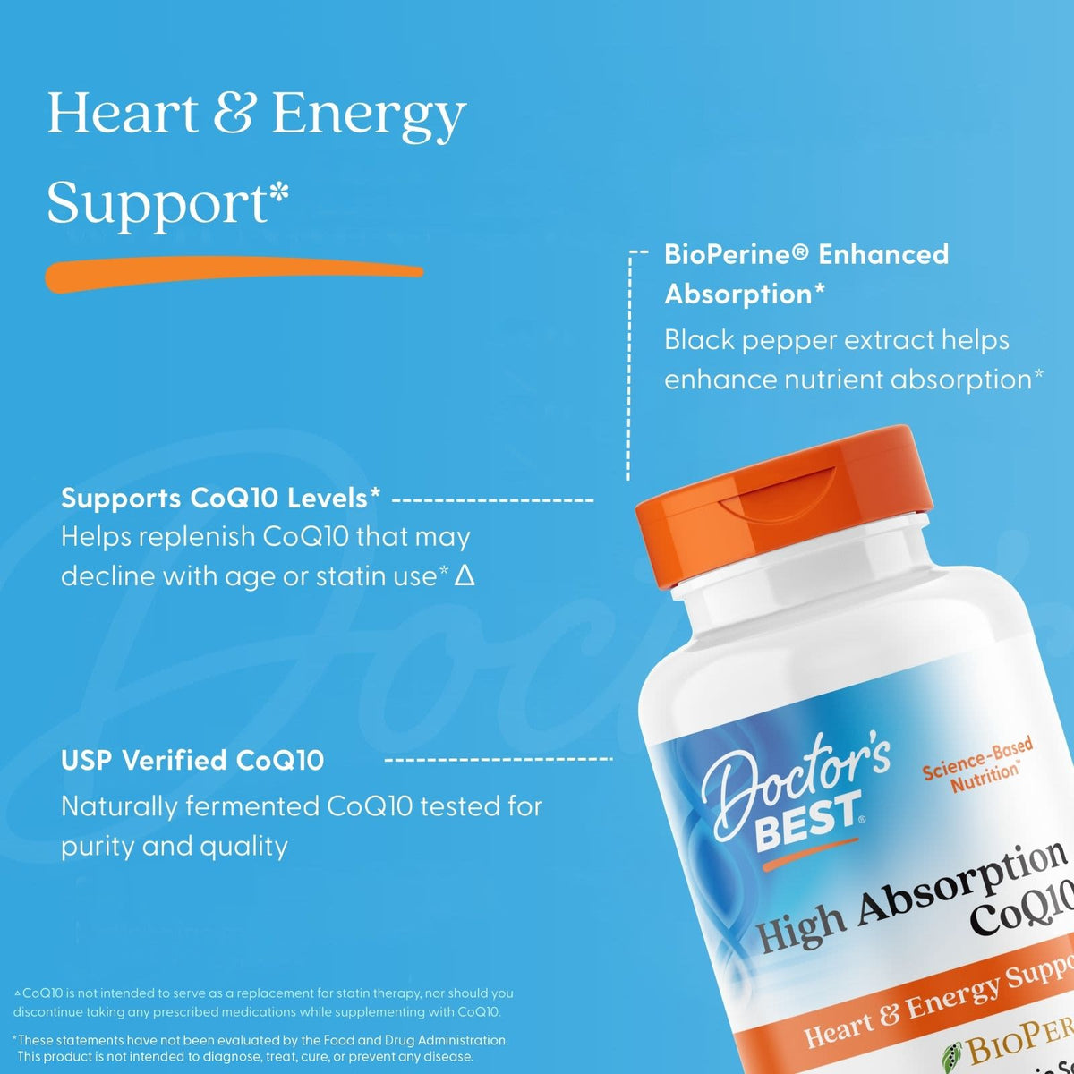 Doctor's Best High Absorption CoQ10 with BioPerine, 60 Veggie Caps - view 5