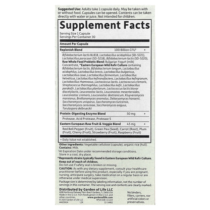 Garden of Life RAW Probiotics Ultimate Care Shelf-Stable, 30 Vegetarian Capsules - view 2