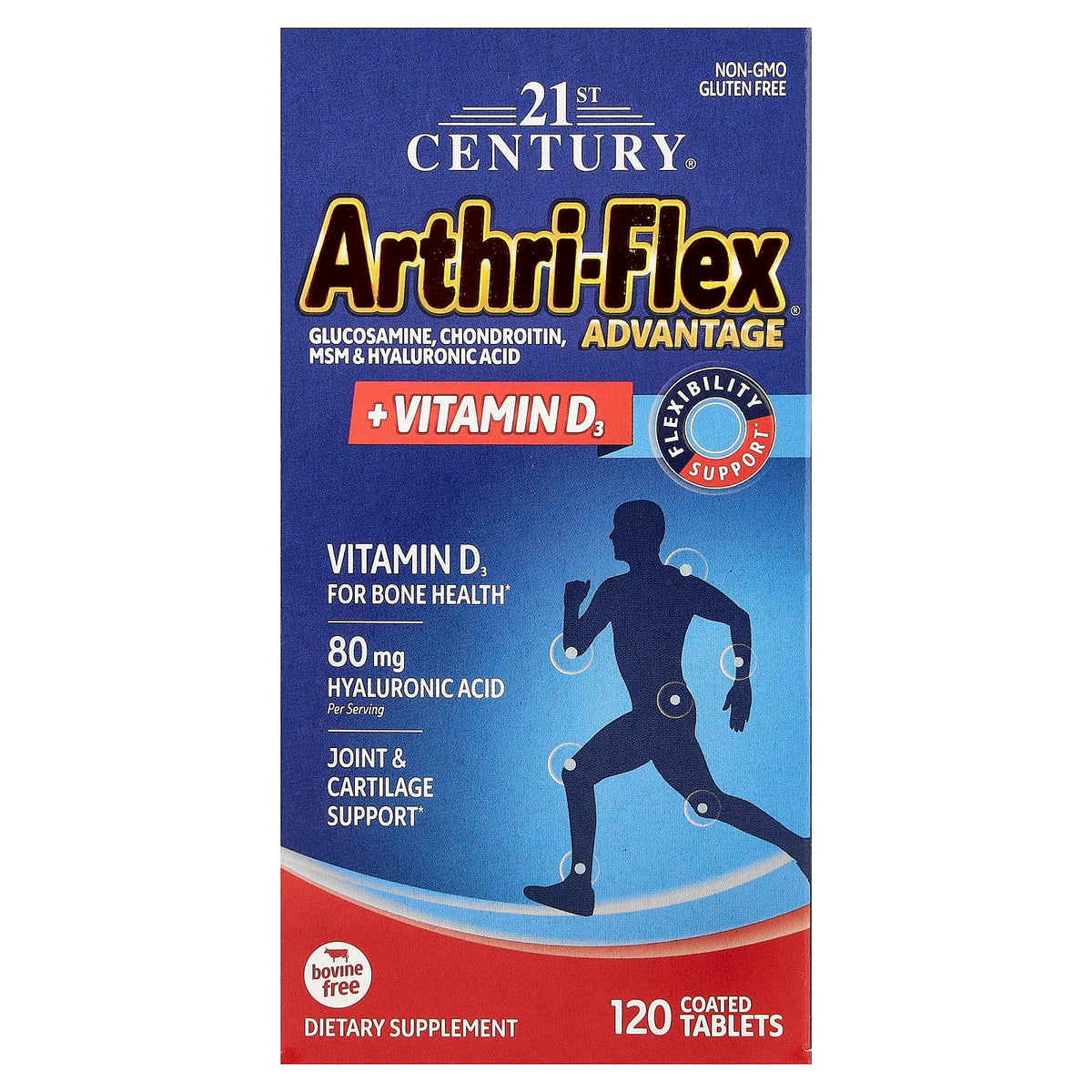 21st Century Arthri-Flex Advantage + Vitamin D3, 120 Coated Tablets — product view