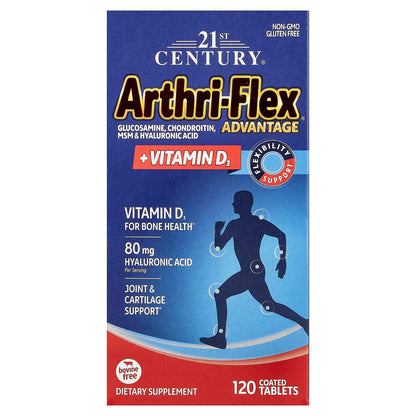 21st Century Arthri-Flex Advantage + Vitamin D3, 120 Coated Tablets