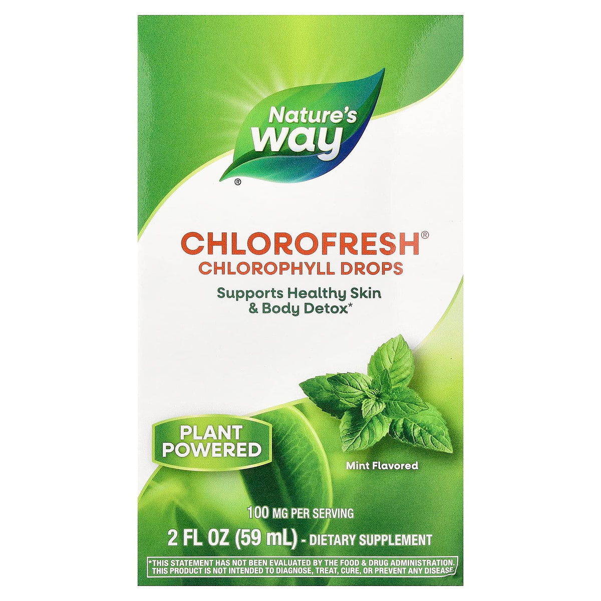 Nature's Way Chlorofresh Chlorophyll Drops, Mint, 59 ml (2 fl oz) — product view