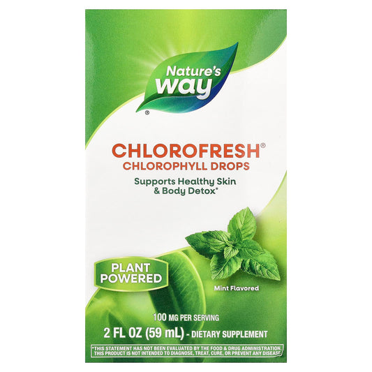 Nature's Way Chlorofresh Chlorophyll Drops, Mint, 59 ml (2 fl oz)