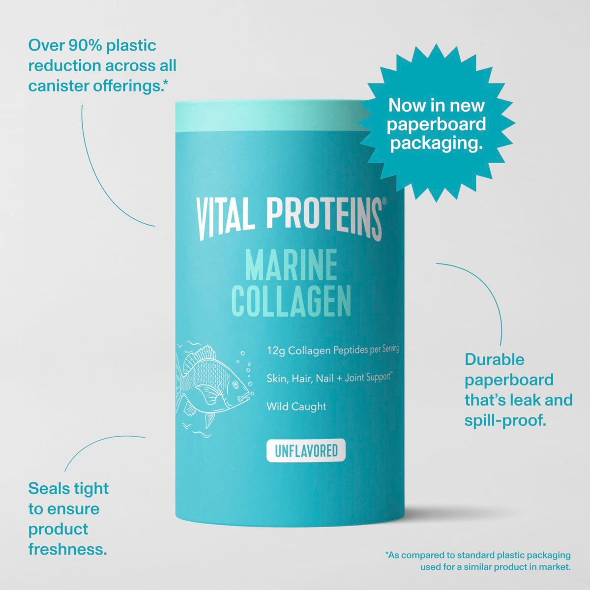 Vital Proteins Marine Collagen, Unflavoured, 221 g (7.8 oz) - view 4