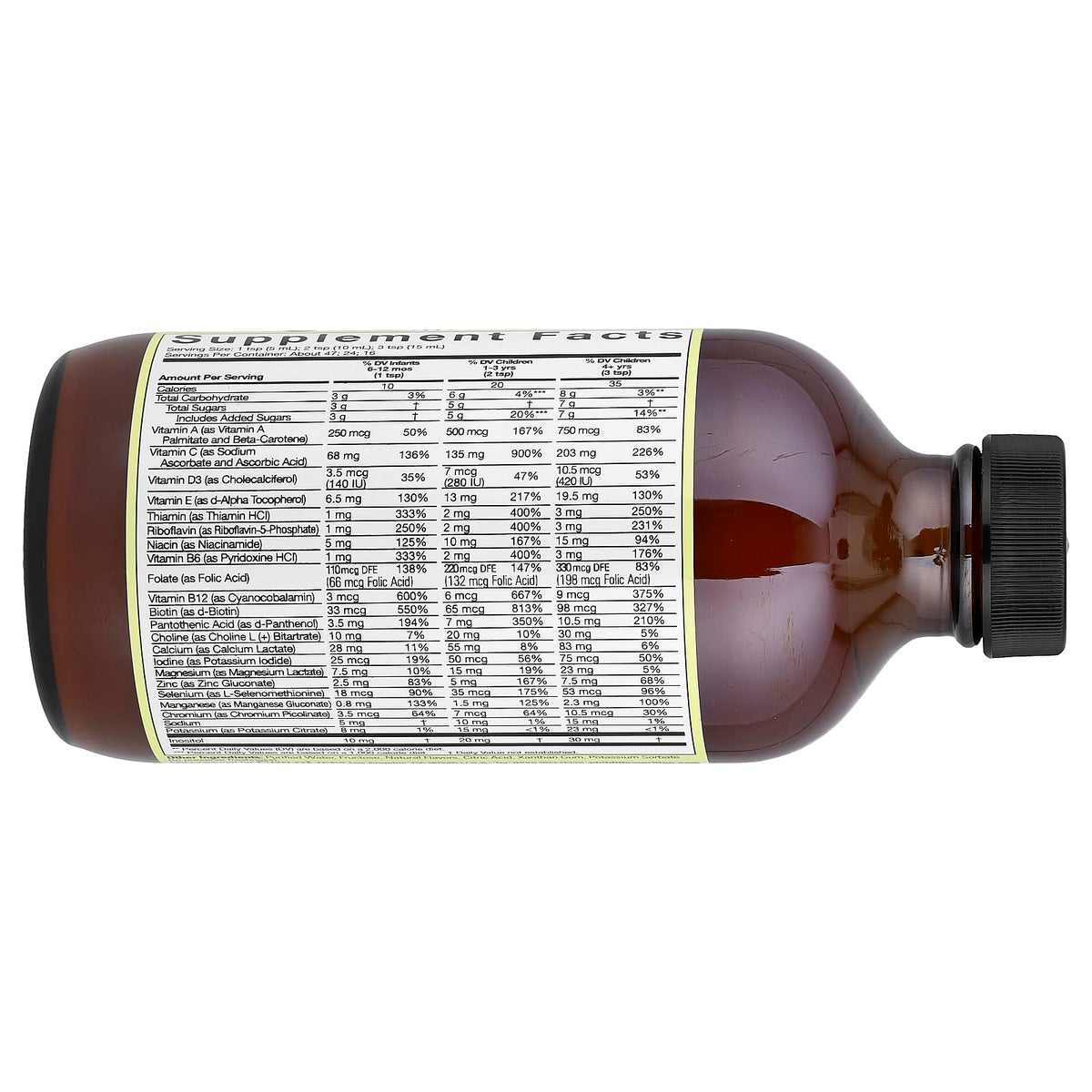 ChildLife Essentials Multi Vitamin & Mineral, Natural Orange/Mango, 237 ml (8 fl oz) — alternate product view