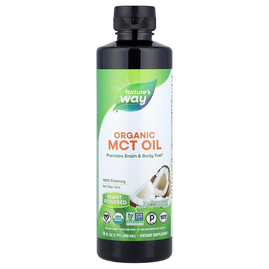Nature's Way Organic MCT Oil, 480 ml (16 fl oz)