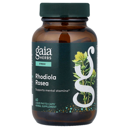 Gaia Herbs Rhodiola Rosea, 60 Liquid Phyto-Caps