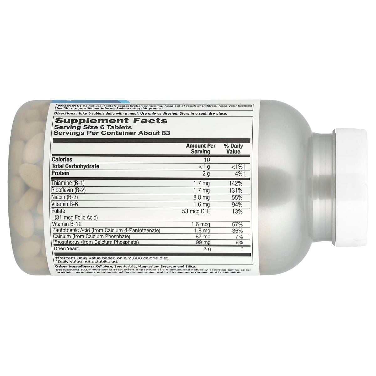 KAL Nutritional Yeast, 500 Tablets - view 2