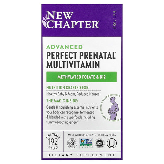 New Chapter Advanced Perfect Prenatal Multivitamin, 192 Vegan Tablets