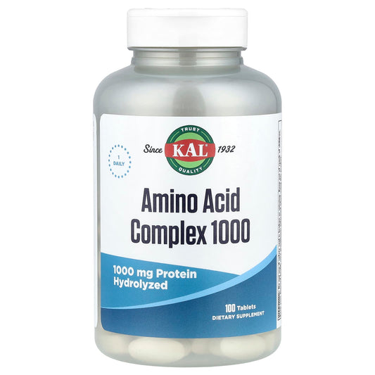 KAL Amino Acid Complex 1000, 100 Tablets