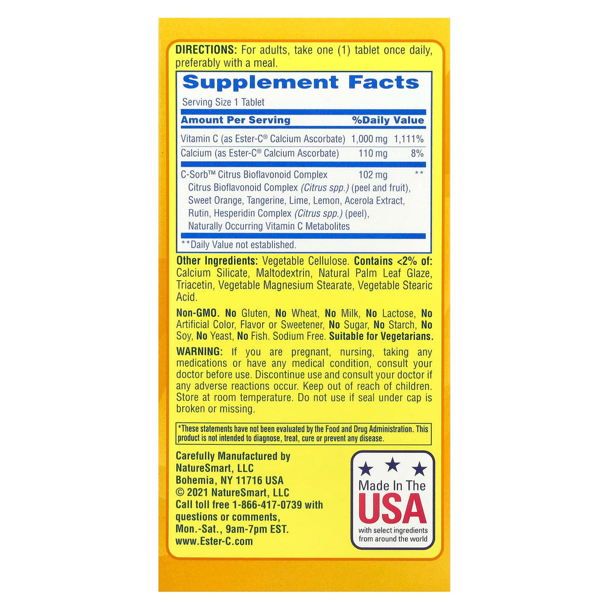 Nature's Bounty Ester-C Maximum Strength 1,000 mg, 120 Coated Tablets — alternate product view