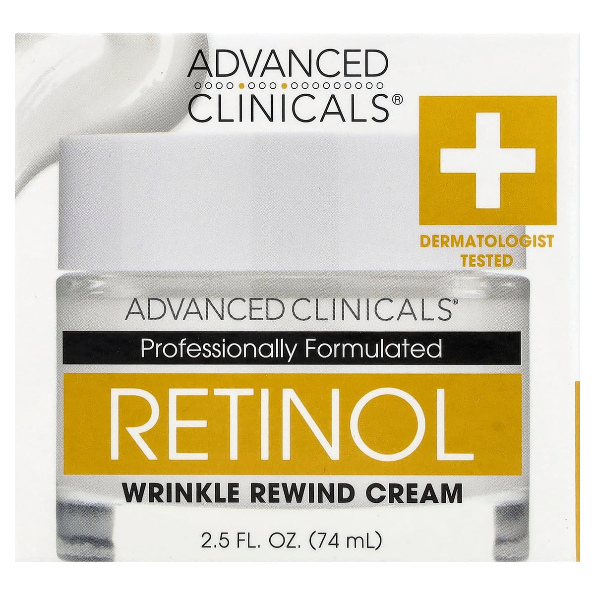 Advanced Clinicals Retinol Wrinkle Rewind Cream 74 ml (2.5 fl oz) - view 2