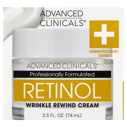 Advanced Clinicals Retinol Wrinkle Rewind Cream 74 ml (2.5 fl oz) - view 2
