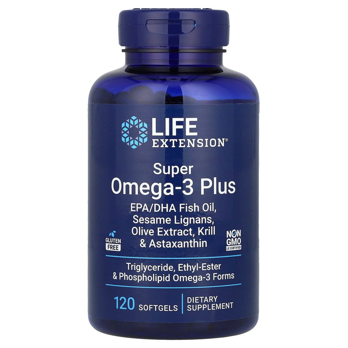 Life Extension Super Omega-3 Plus, 120 Softgels — product view
