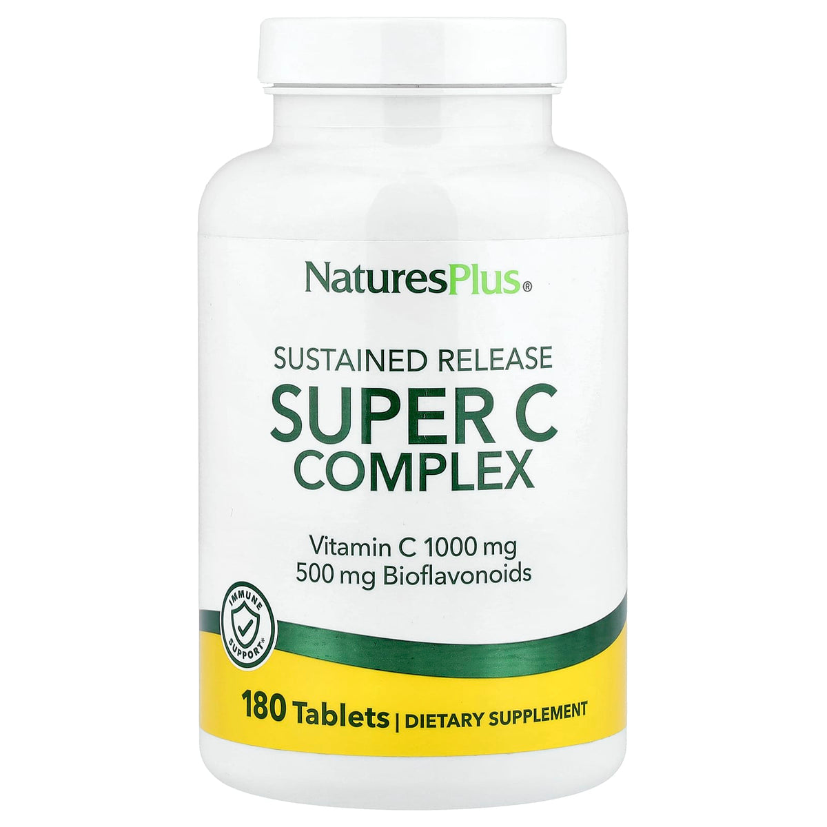 NaturesPlus Super C Complex, Sustained Release, 180 Tablets — product view