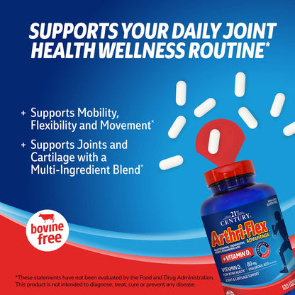 21st Century Arthri-Flex Advantage + Vitamin D3, 120 Coated Tablets - view 5