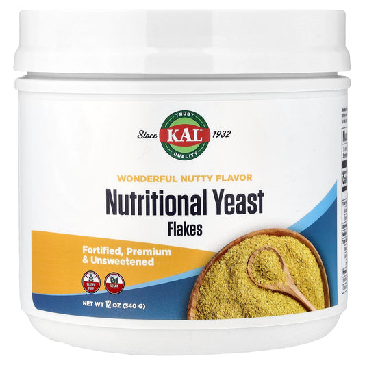 KAL Nutritional Yeast Flakes, Wonderful Nutty, 340 g (12 oz)