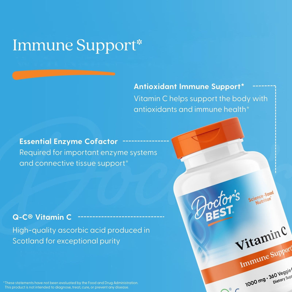 Doctor's Best Vitamin C 1,000 mg, 360 Veggie Caps - view 6