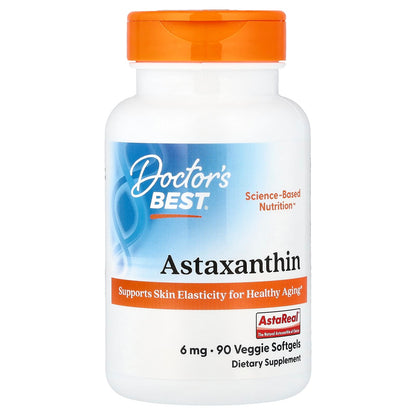 Doctor's Best Astaxanthin, 6 mg, 90 Veggie Softgels