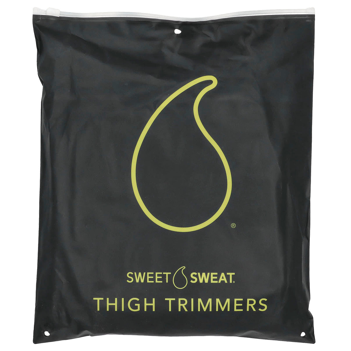 Sports Research Sweet Sweat Thigh Trimmers Medium Black and Yellow — alternate product view