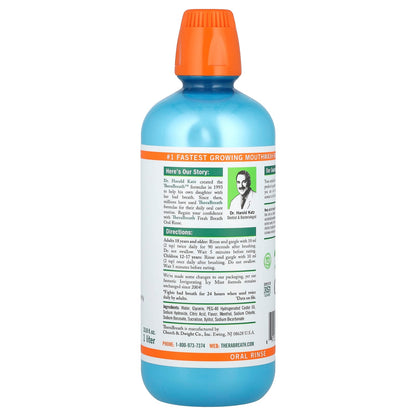 TheraBreath Fresh Breath Oral Rinse, Invigorating Icy Mint, 1 L (33.8 fl oz) - view 2
