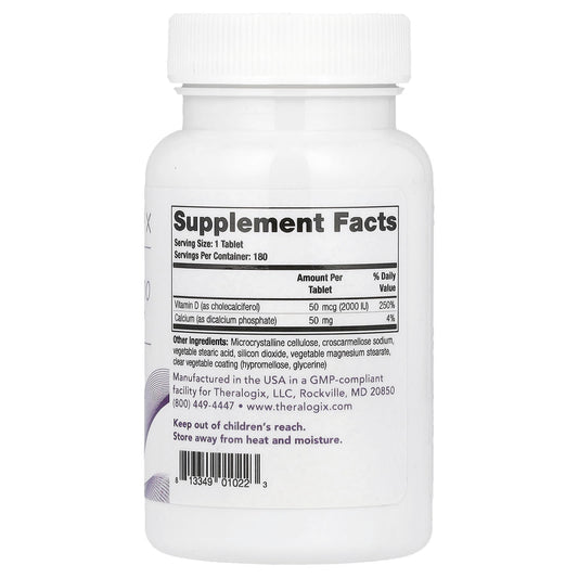 Theralogix Thera-D 2000 Vitamin D3 180 Tablets - view 2