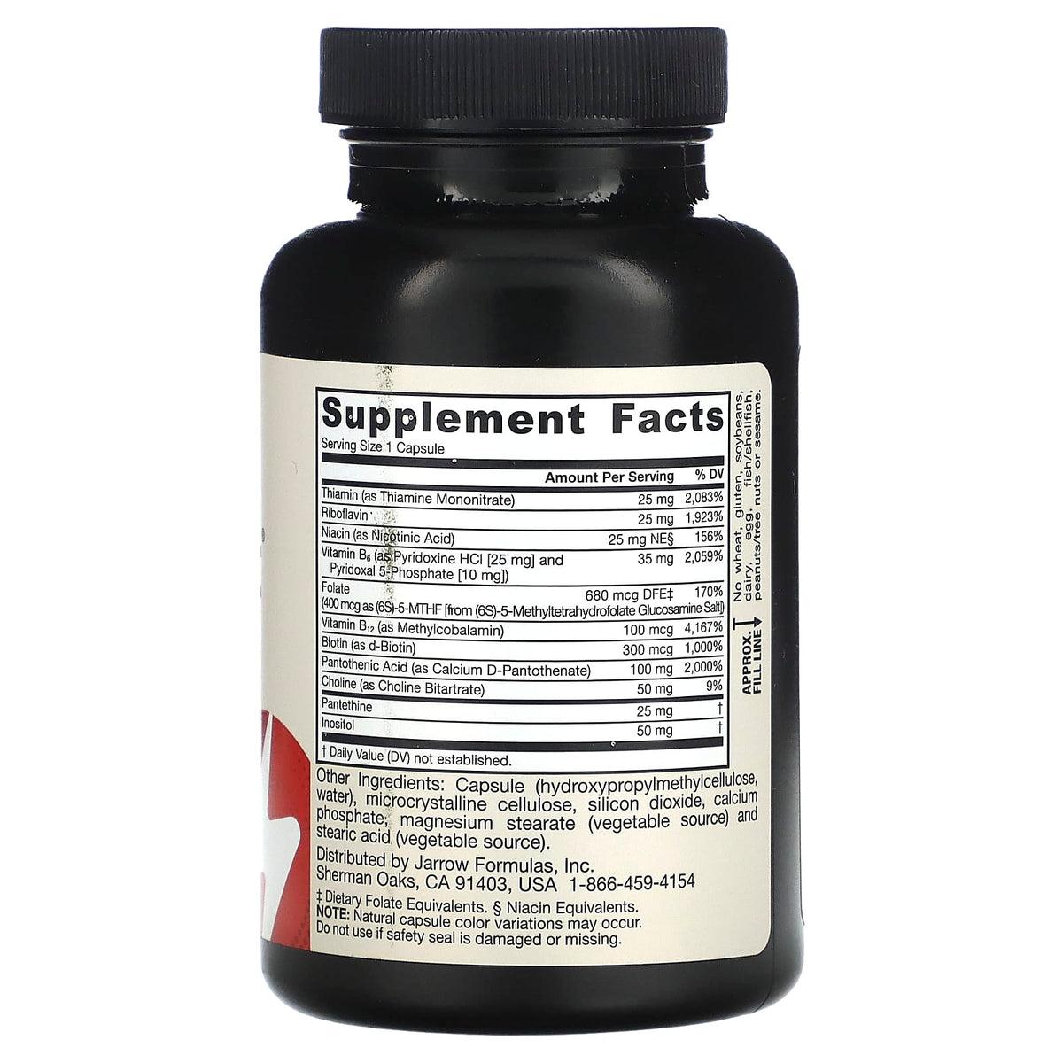 Jarrow Formulas B-Right Vitamin B Complex, 100 Veggie Capsules - view 2