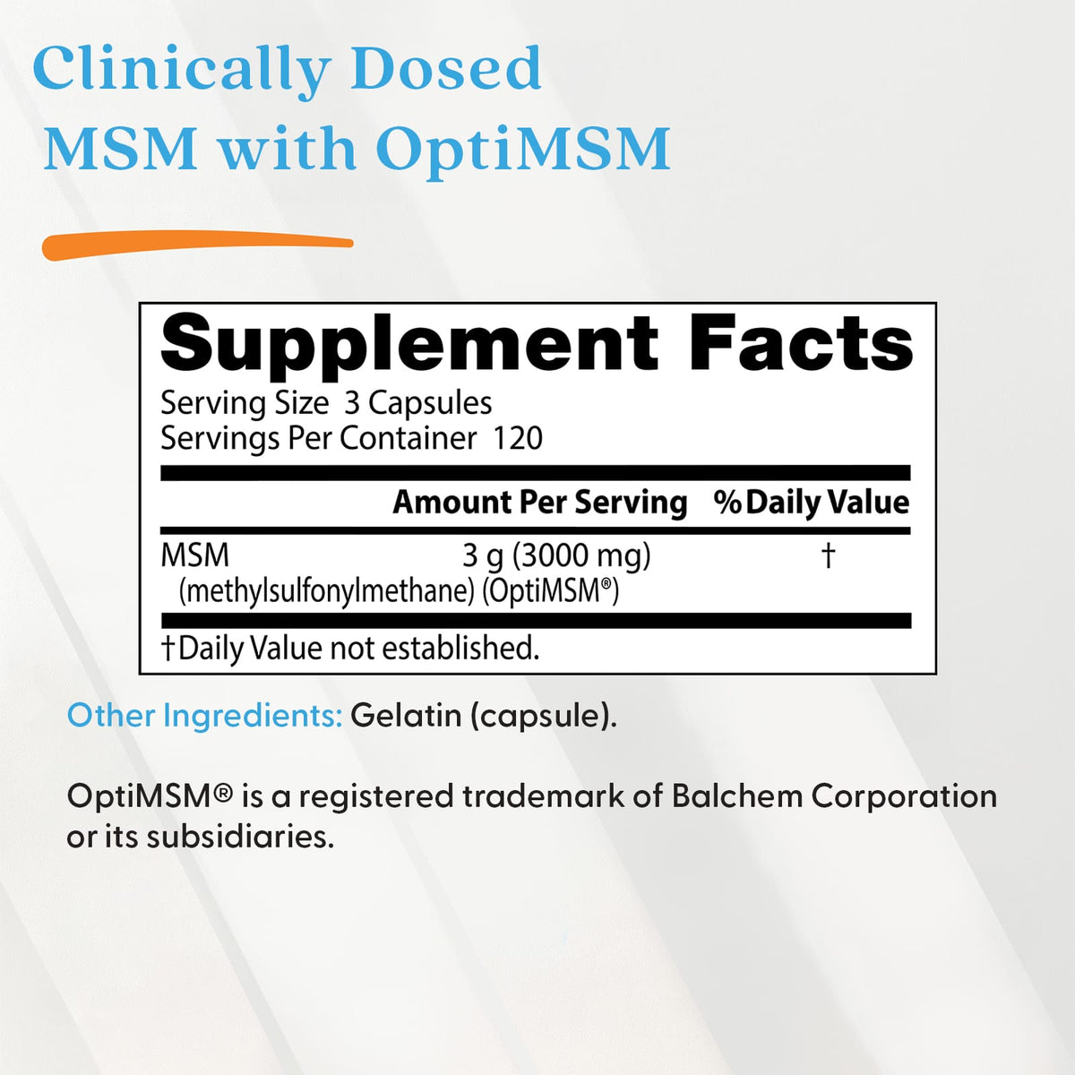 Doctor's Best MSM with OptiMSM, 360 Capsules (1,000 mg per Capsule) - view 4