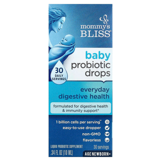 Mommy's Bliss Baby Probiotic Drops, Newborn+, 10 ml (0.34 fl oz)