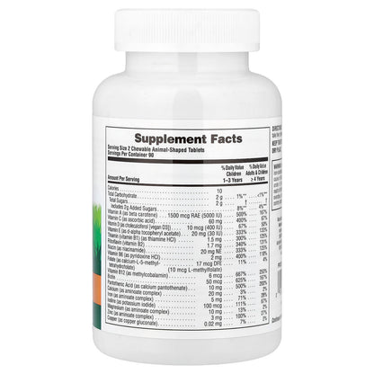 NaturesPlus Animal Parade Children's Chewable Multivitamin, 180 Tablets - view 2