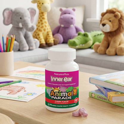 NaturesPlus Animal Parade Inner Ear Children's Chewable, Cherry, 90 Tablets - view 6