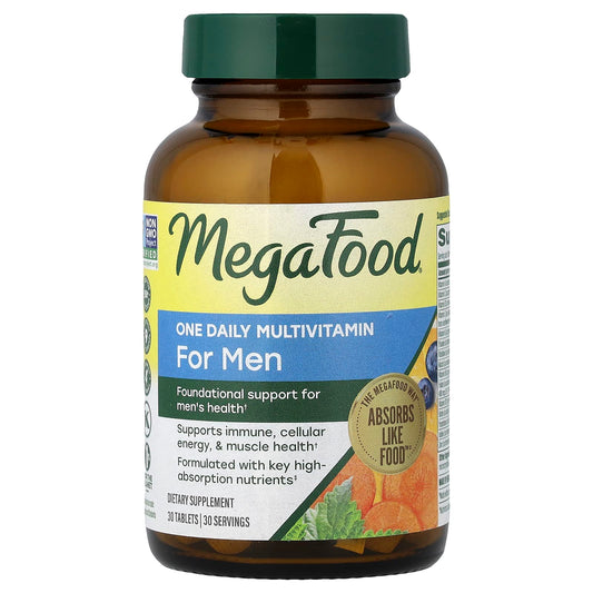 MegaFood One Daily Multivitamin For Men, 30 Tablets