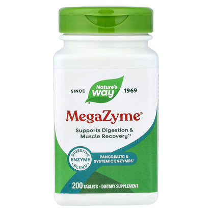 Nature's Way MegaZyme, 200 Tablets