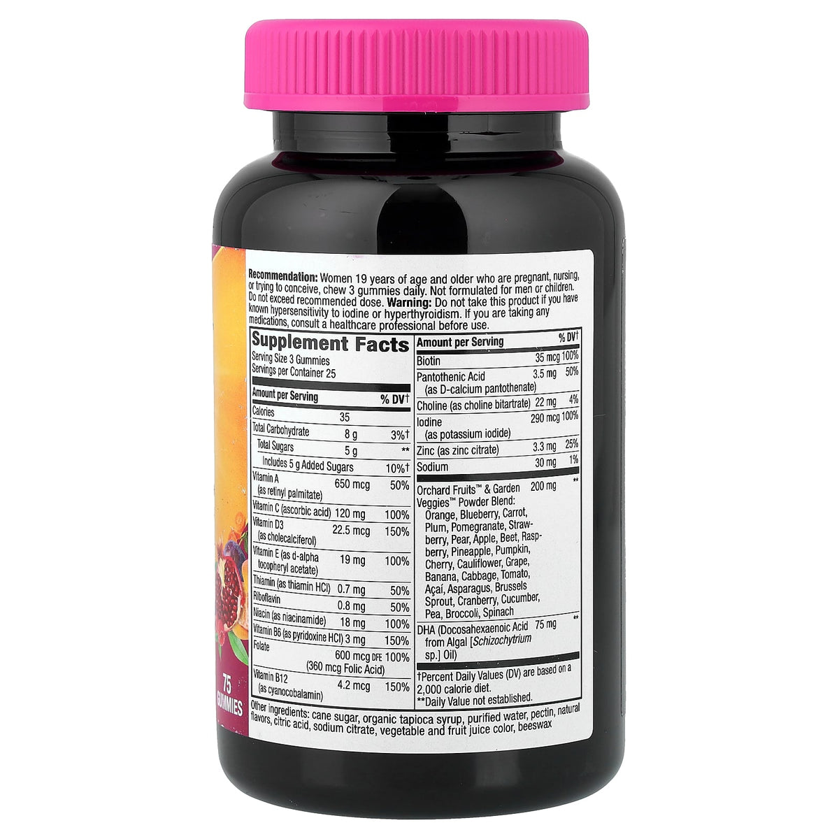 Nature's Way Alive! Prenatal Premium Gummy, Strawberry & Lemon, 75 Gummies - view 2