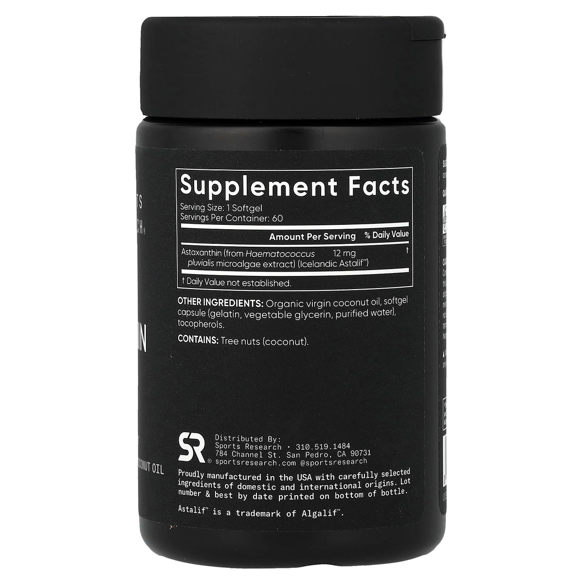 Sports Research Astaxanthin Triple Strength, 12 mg, 60 Softgels - view 2