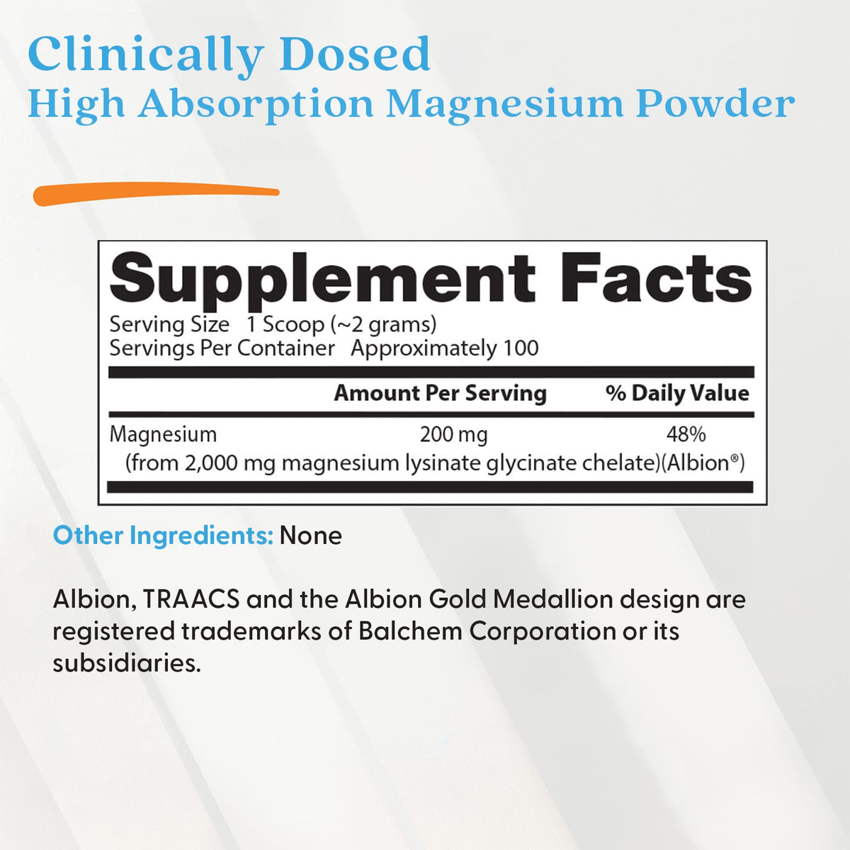 Doctor's Best High Absorption Magnesium Powder, 200 g (7.1 oz) - view 3