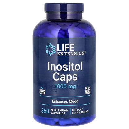 Life Extension Inositol Caps, 1,000 mg, 360 Vegetarian Capsules